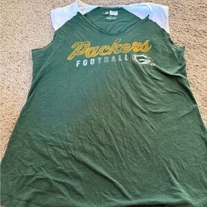 NFL Green and White Packers Women's Top